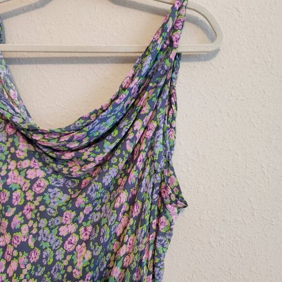 FREE PEOPLE Bare it All Thong Bodysuit Chambray Combo Size Medium - Picture 9 of 12